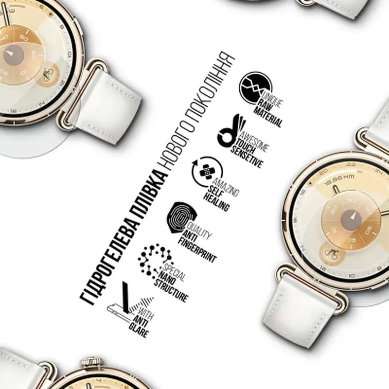 Плівка захисна Armorstandart Matte hydrogel Huawei Watch GT 6 41mm 6 pcs (ARM92071) - фото 2