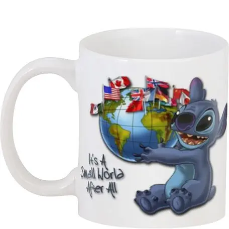 Кружка GeekLand Стич Lilo and Stitch 02.19 с глобусом.999 330 мл белая - фото 3