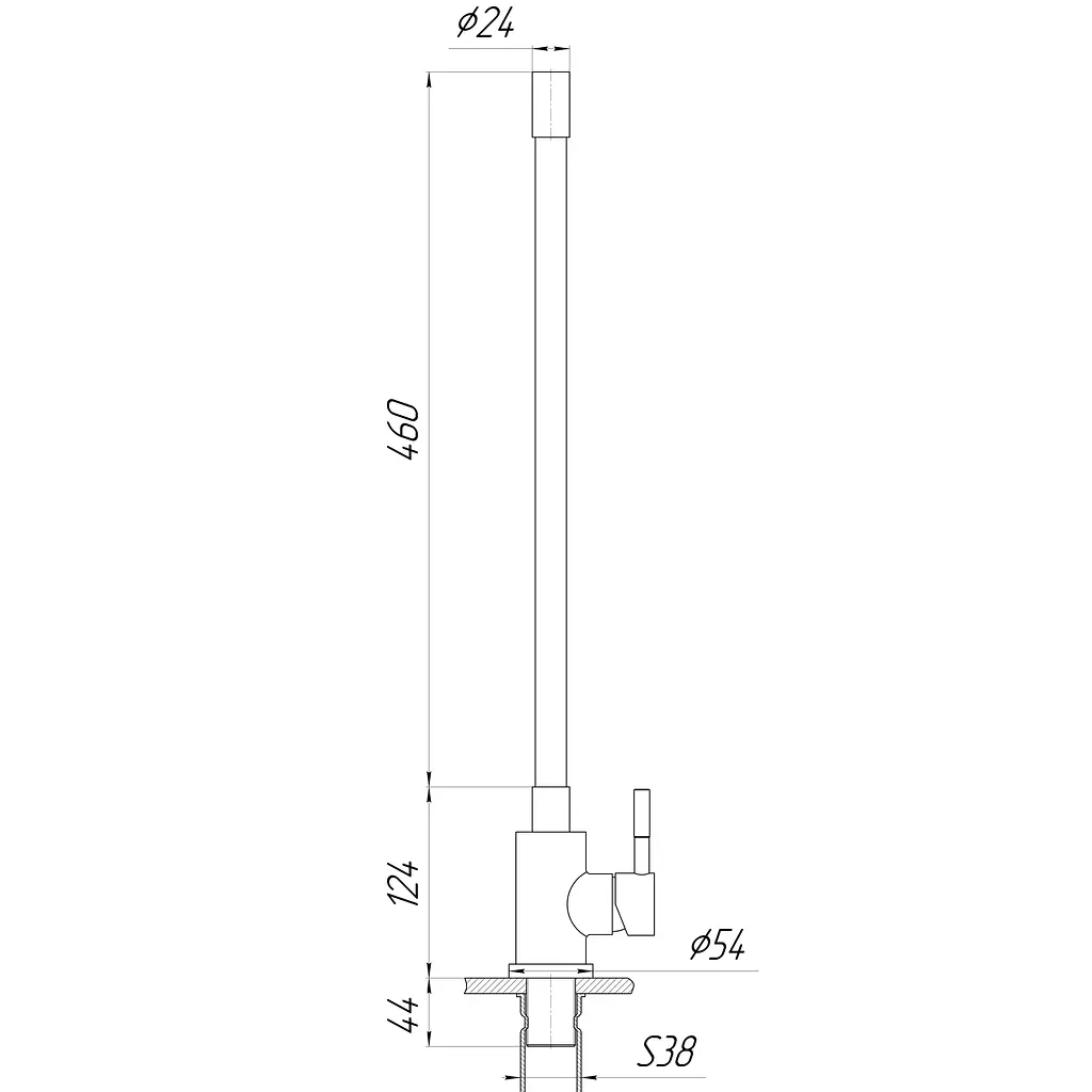 Змішувач для кухні Globus Lux Alpen SBT1-203SB-BB чорний (25761) - фото 6