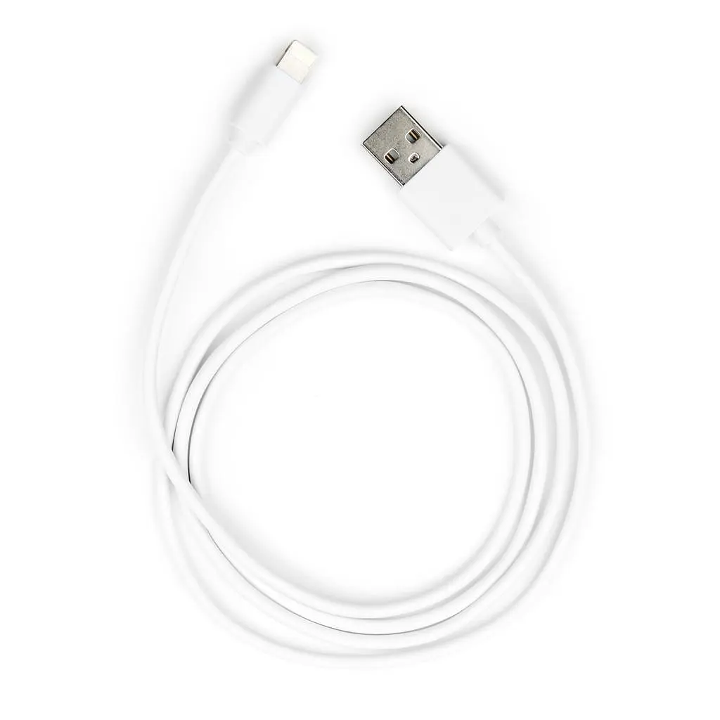 Дата кабель USB 2.0 AM to Lightning PVC 1m white Vinga (VCPDCL1W) - фото 5