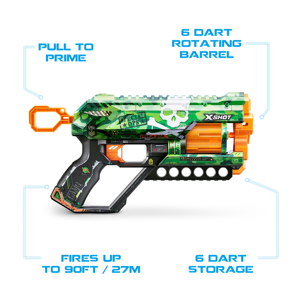 Швидкострільний бластер Zuru X-Shot Skins Griefer Camo, 12 патронів (36561H) - фото 7