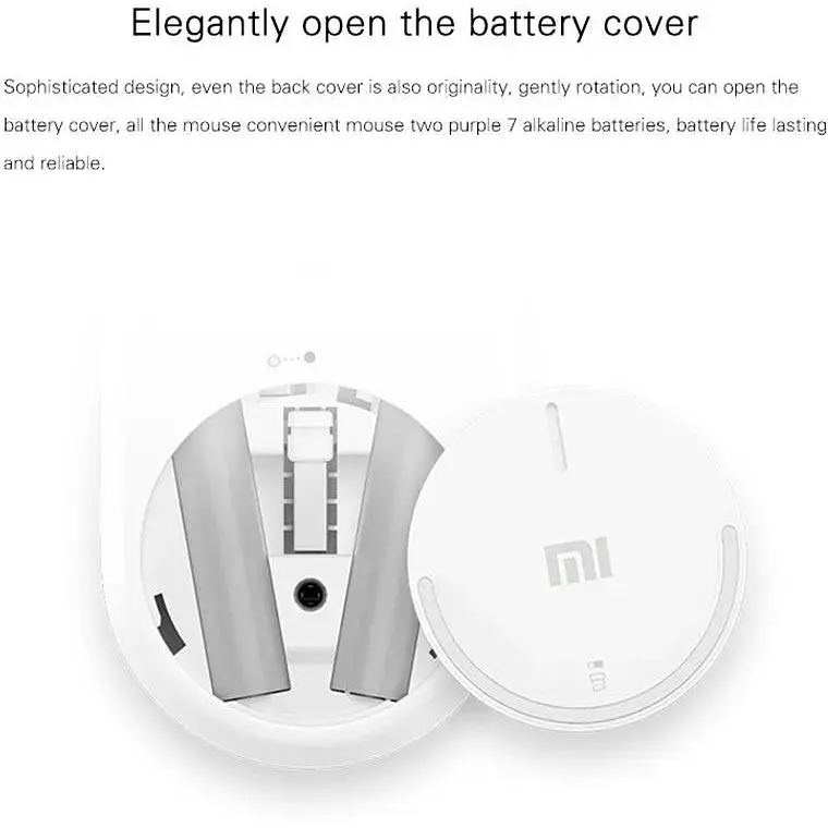 Миша Bluetooth XIAOMI Mi Wireless HLK4008GL бездротова золотиста - фото 3