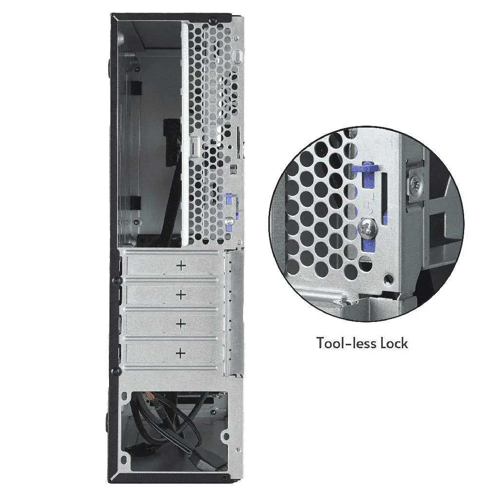 Корпус Chieftec UNI BE-10B-300 mATX , БЖ 300W, SLIM FF (BE-10B-300) - фото 4
