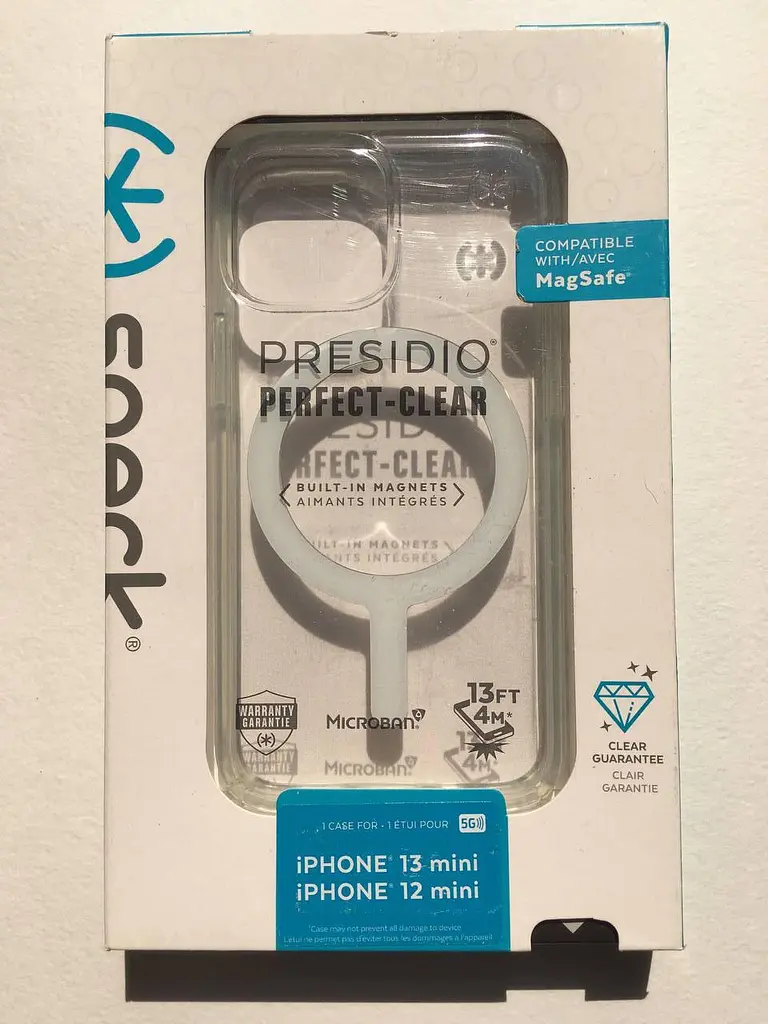 Чохол прозорий протиударний Speck Presidio Clear MagSafe для iPhone 13 Mini/12 Mini (5.4") - фото 2