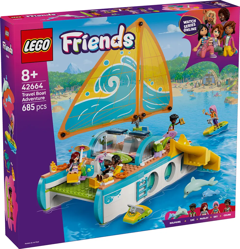 Конструктор LEGO Friends Приключения на туристической лодке 685 деталей (42664) - фото 2