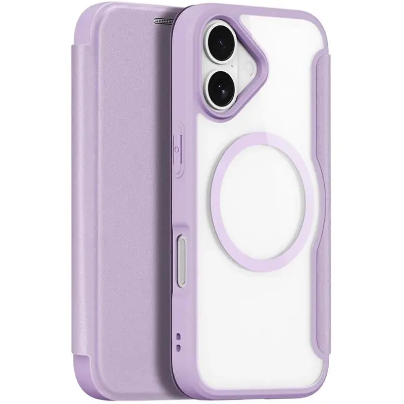 Чехол-книжка Dux Ducis Skin X Pro with MagSafe для iPhone 17 6.3" Purple Pink - фото 4