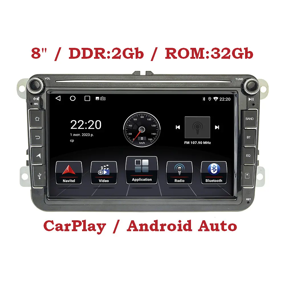 Штатная магнитола Volkswagen с поддержкой CarPlay, XPRO, Universal 8 Android 12 2+16GB IPS (42429-K8021-16GB_3696) - фото 4