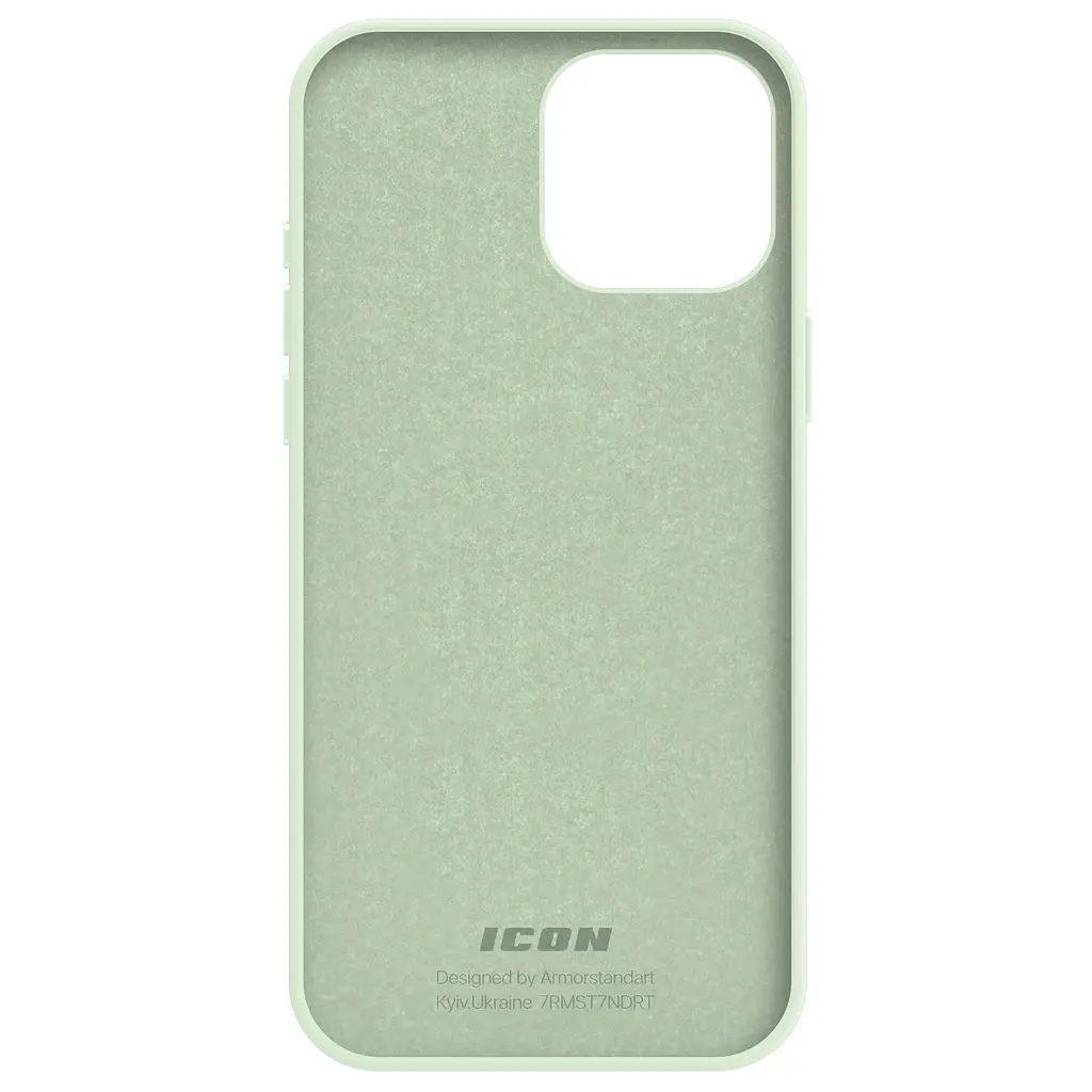Силиконовый чехол для Apple iPhone 15 Pro Max, ICON2 Case, зеленый, противоударный, панель, защита всего корпуса, матовая поверхность Soft Touch, выступает над дисплеем, совместим с защитными стеклами и пленками, с микрофиброй - фото 2