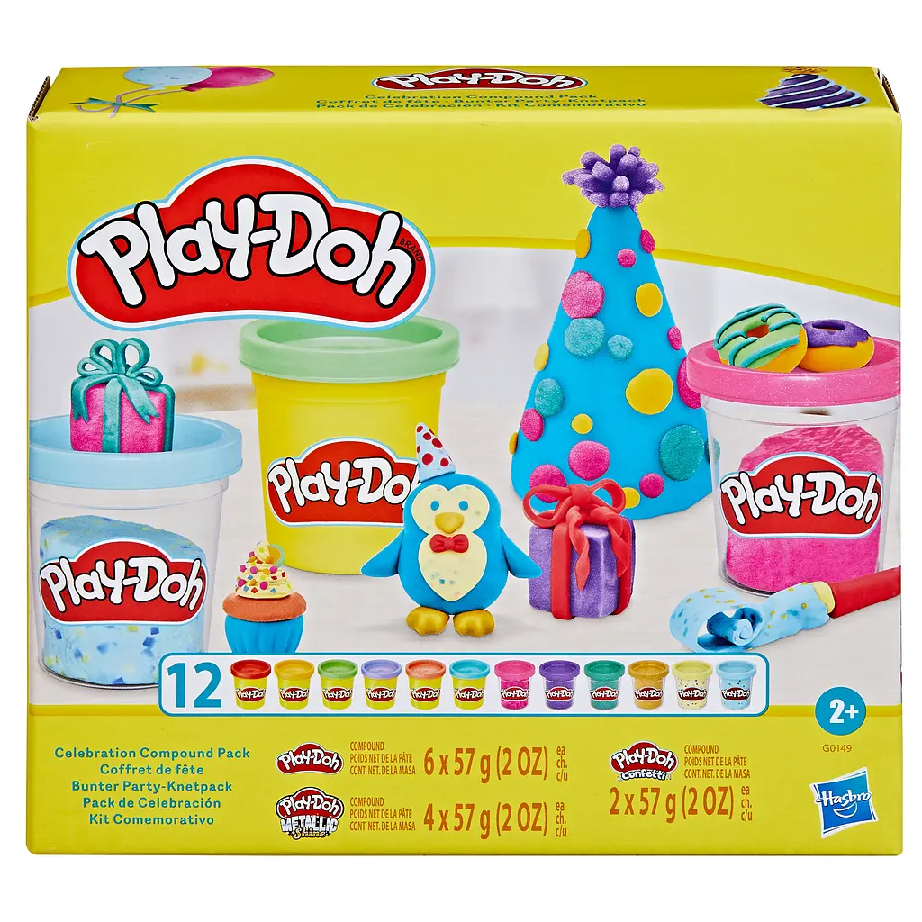 Набор для творчества Hasbro Play-Doh 12 баночек с массой для лепки (G0149) - фото 2