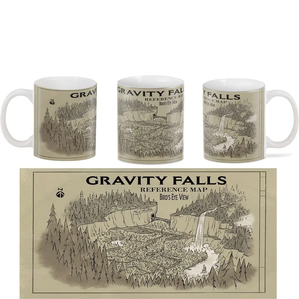 Кухоль GeekLand Gravity Falls Map GF.02.19 330 мл білий - фото 3