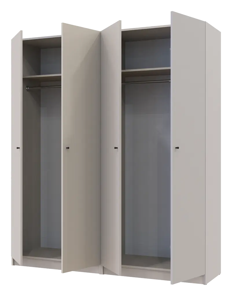 Шафа для одягу Doros Промо Кашемір 2+2 ДСП 180х48х204 (80737672) - фото 6