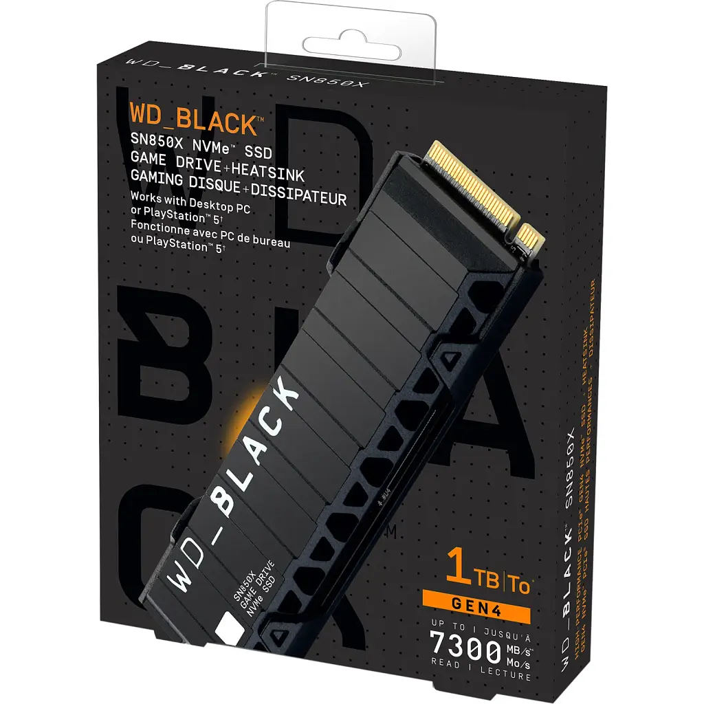 SSD накопичувач Western Digital SN850X 1TB Black (WDS100T2XHE) [130878] - фото 4