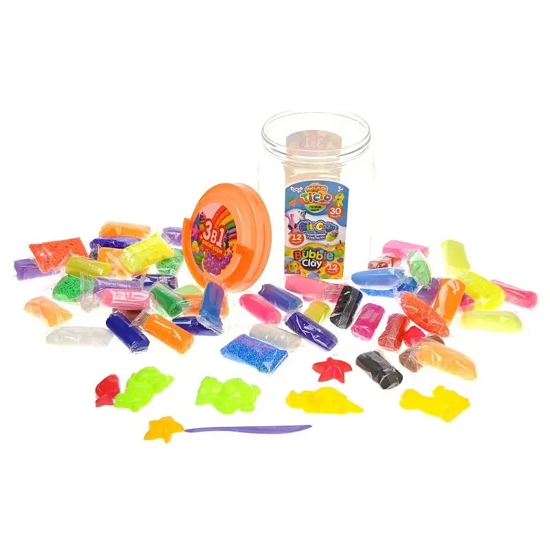 Набір креативної творчості "3 в 1: Тісто і пластилін" Danko Toys TAB-01-01U - фото 2