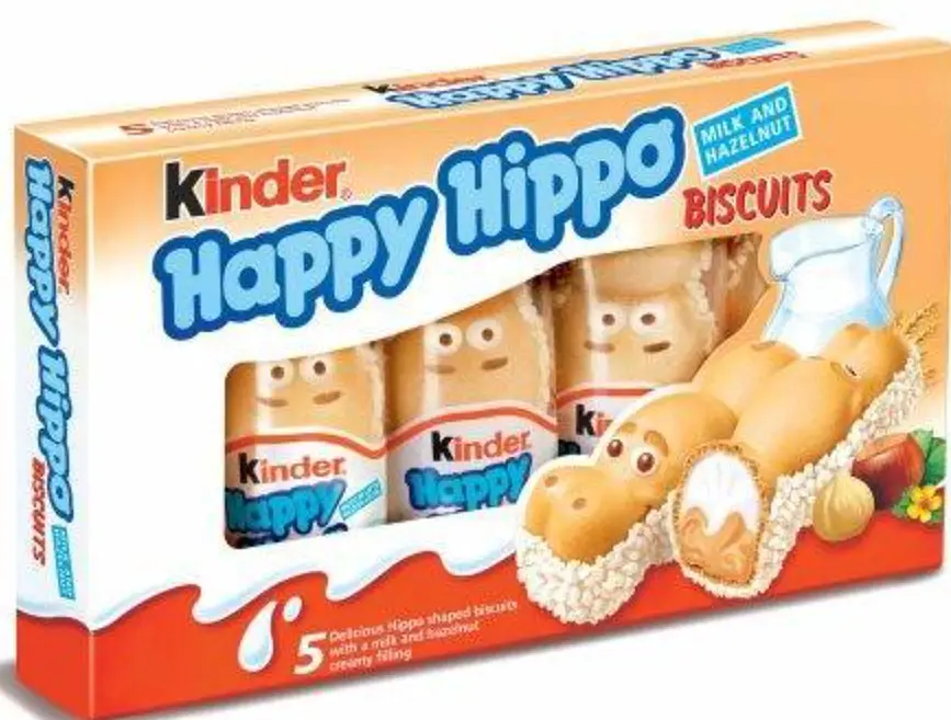 Вафельний батончик бегемотик Kinder Happy Hippo Hazelnut 21 г - фото 8