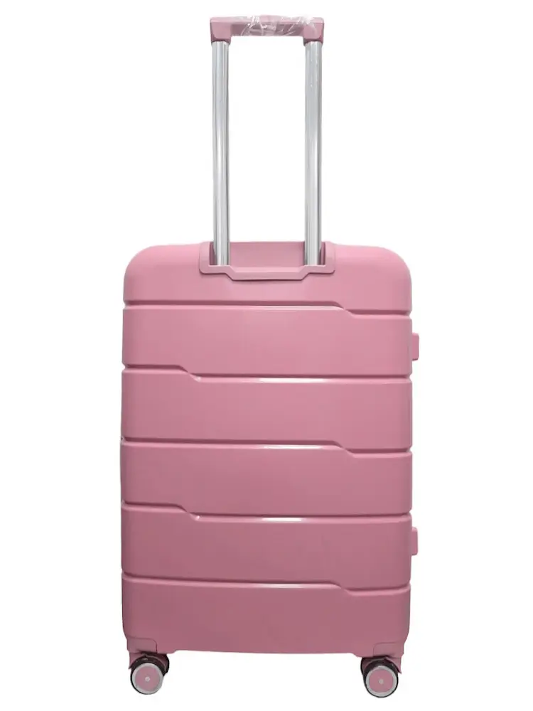Валіза середня M+ з поліпропілену Milano bag 0305 84л Рожевий - фото 3