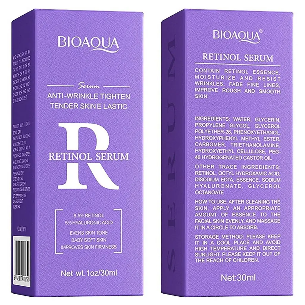 Сыворотка с ретинолом против морщин Bioaqua Anti-Wrinkle Tighten Tender Skin Retinol Serum 30 мл - фото 2