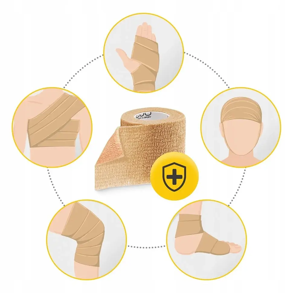Когезійний еластичний бинт-бандаж Cohesive Bandage 4FIZJO P-5905973400855, 5 см x 4,5 м - фото 3