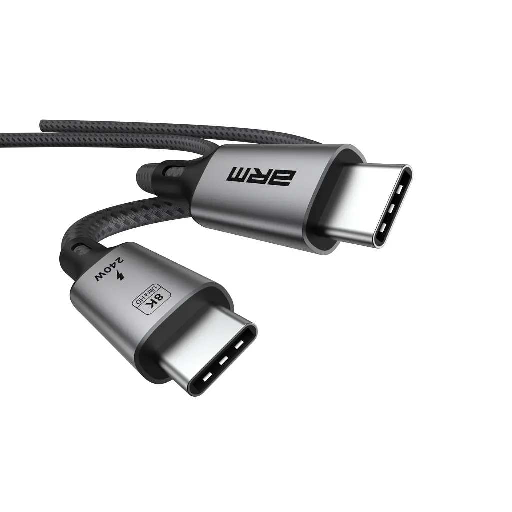 Дата кабель USB-C to USB-C 1.0m USB4 40Gbps 240W 8K60Hz black Armorstandart (ARM81921) - фото 2