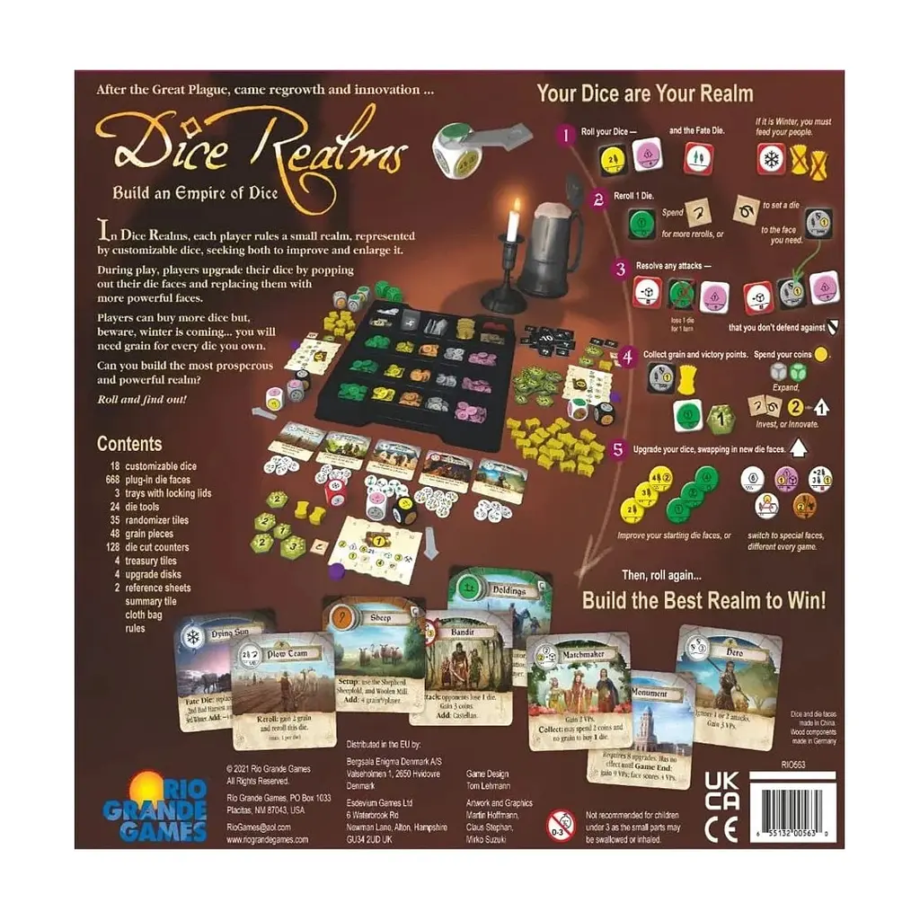 Настільна гра Rio Grande Games Dice Realms (Королівство Кубиків) англ. (655132005630) - фото 5