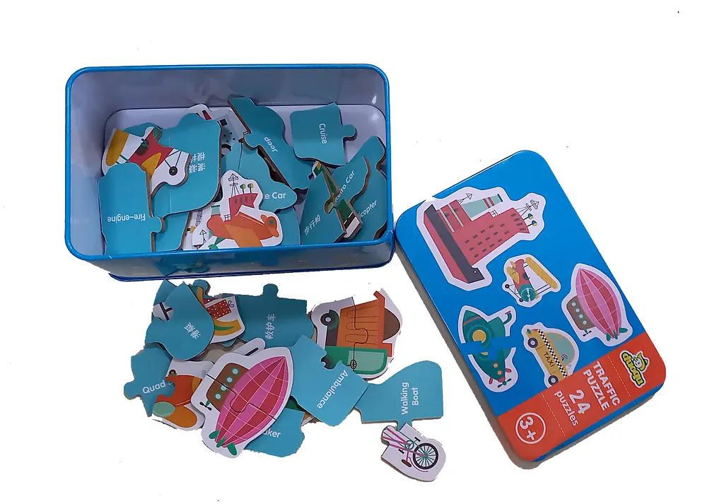 Набір пазлів C 73296, в боксі (6900067732965) Транспорт Синій - фото 2