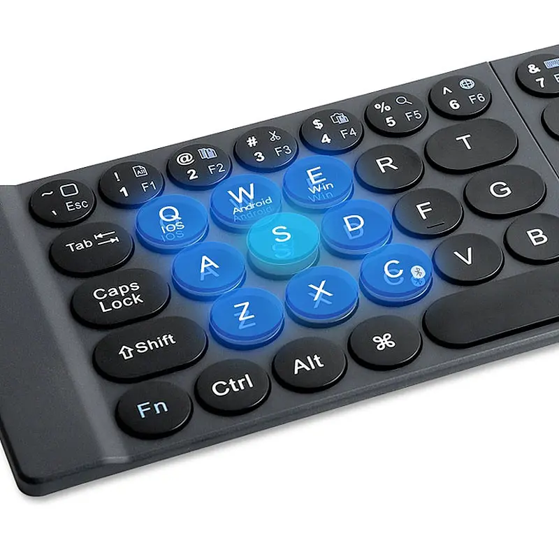 Бездротова клавіатура Fold Mini Keyboard FMK-01 Bluetooth Black Wiwu teh0029795 - фото 3