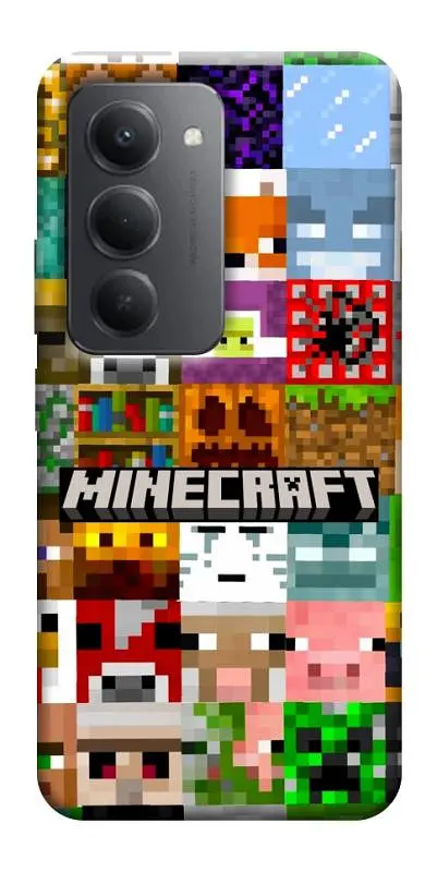 Чохол Demsky Minecraft collage для Xiaomi Redmi 15 (Global)