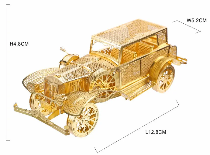 Колекційна модель PIECECOOL CLASSIC CAR, GOLD VERSION P042-G - фото 5