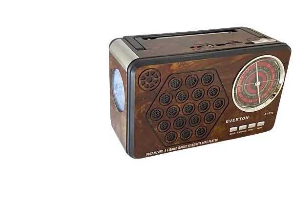 Портативний радіоприймач Everton RT-715 з ліхтариком Bluetooth FM USB SD (1756375710) - фото 4