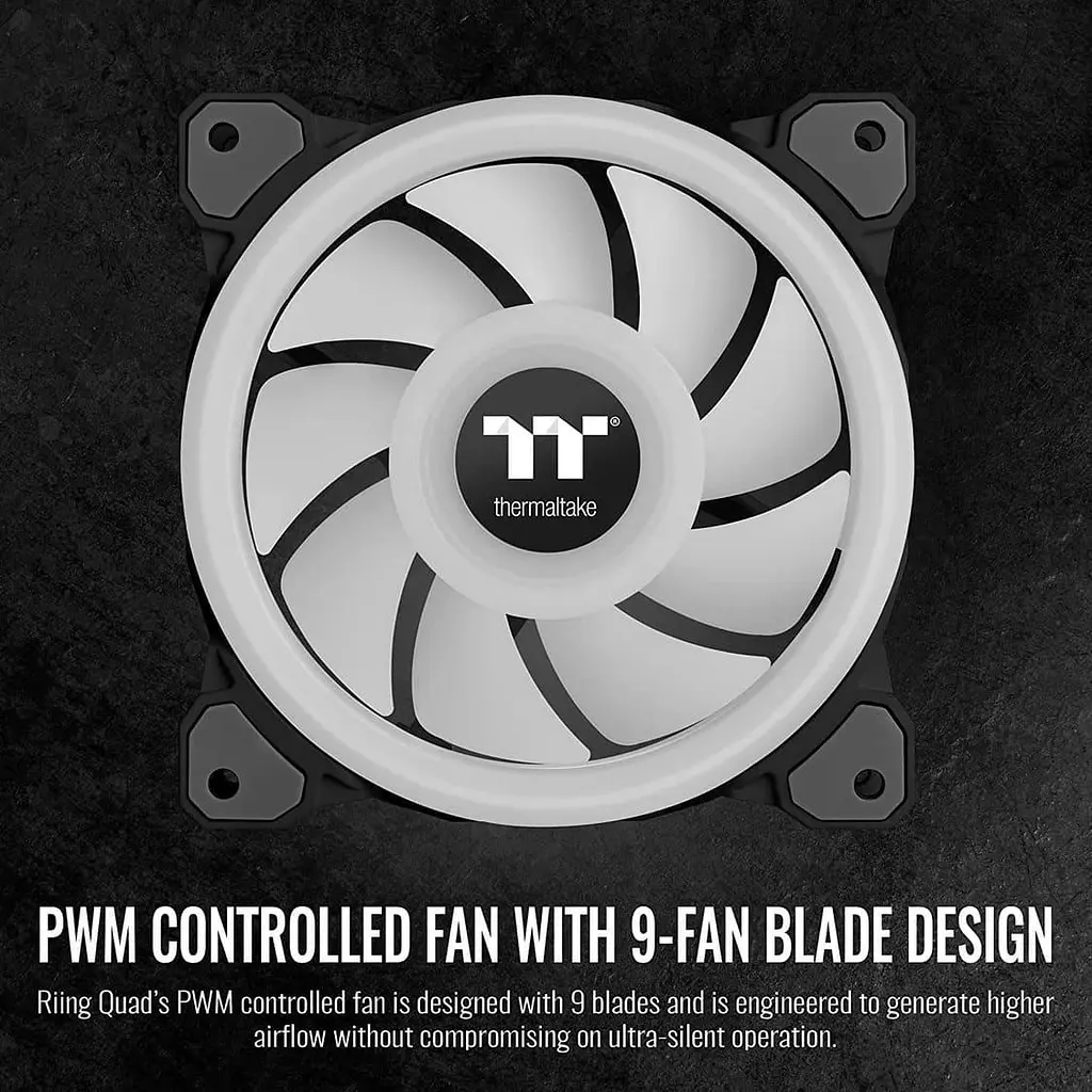 Вентилятор Thermaltake Riing Quad 14 RGB Radiator Fan TT Premium Edition (CL-F089-PL14SW-C) - фото 2