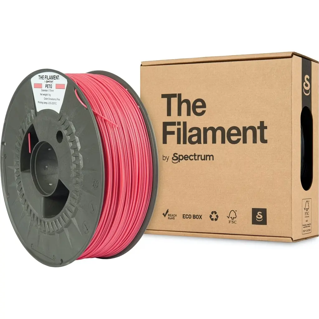 Пластик для 3D-принтера The Filament PETG 1.75 мм STRAWBERRY PINK 1 кг (TF-24025) - фото 3