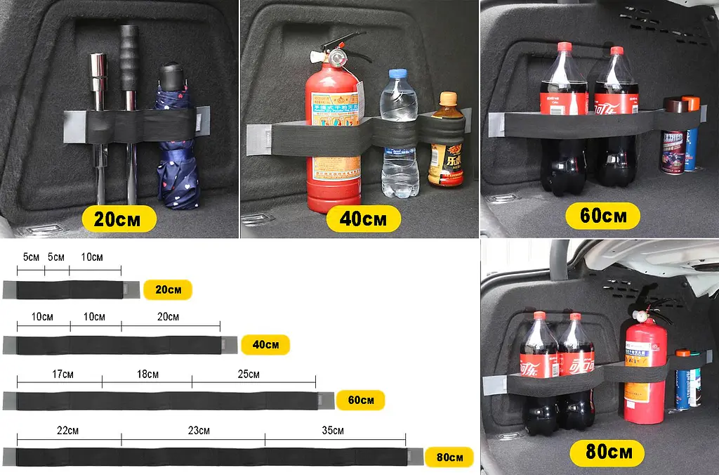 Еластичний ремінь-органайзер UFT Car organizer 7M для багажника 40 см з липучкою (UFTcarorganizer7M)
 - фото 8