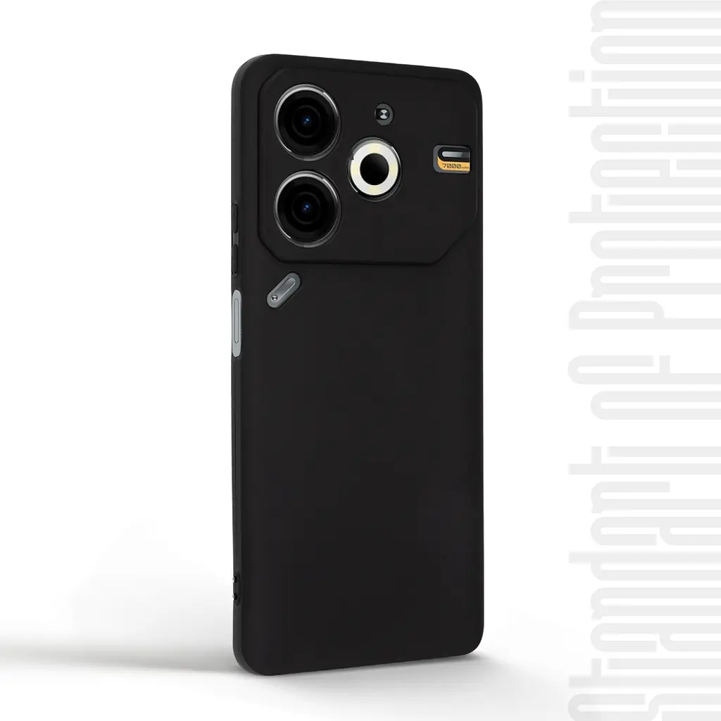 Чехол-накладка для смартфона TECNO Pova 6 Neo (LI6) противоударный, силиконовый, термополиуретановый (ТПУ), с защитой камеры и корпуса, черный, защита всего корпуса, ArmorStandart (ARM78192) - фото 2