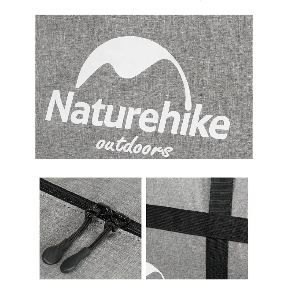 Сумка-баул для зберігання портативна Naturehike NH17S021-M 45 л темно-сірий - фото 3