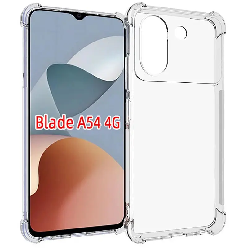 TPU чохол GETMAN Ease logo посилені кути для ZTE Blade A54 4G Безбарвний (прозорий) - фото 7