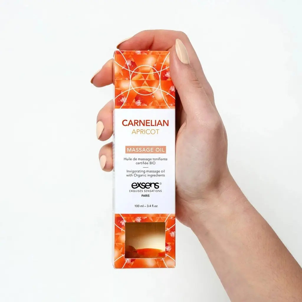 Масажна олія Exsens Carnelian Apricot Massage Oil, 100 мл - фото 5