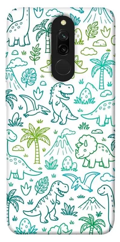 TPU чохол Demsky Dino pattern для Xiaomi Redmi 8