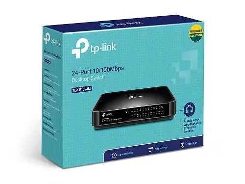 Комутатор TL-SF1024M, 24x10/100 Mb/s, пластмасовий корпус, некерований TP-Link teh0028236 - фото 4