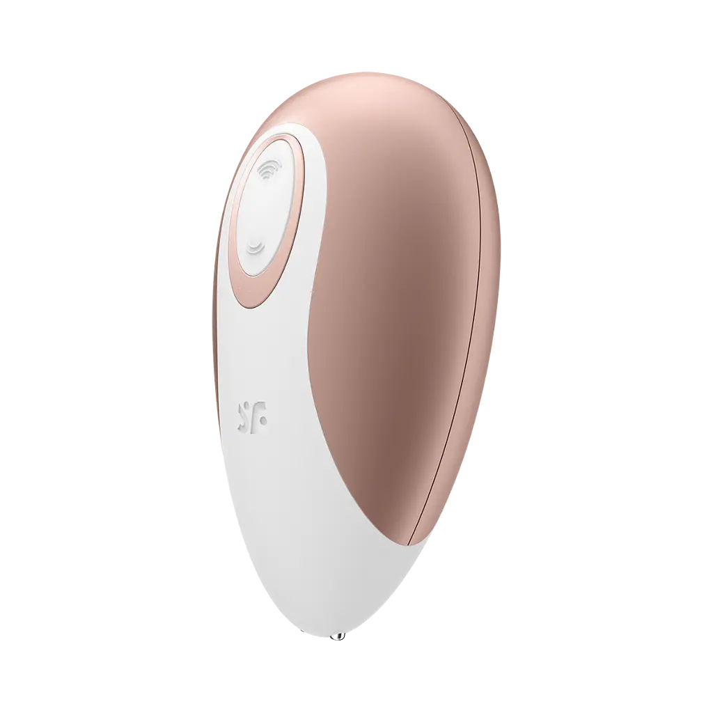 Вакуумный стимулятор клитора Satisfyer Deluxe золотой - фото 5