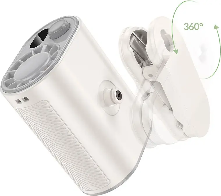 Вентилятор портативний HOCO HX609 white - фото 4