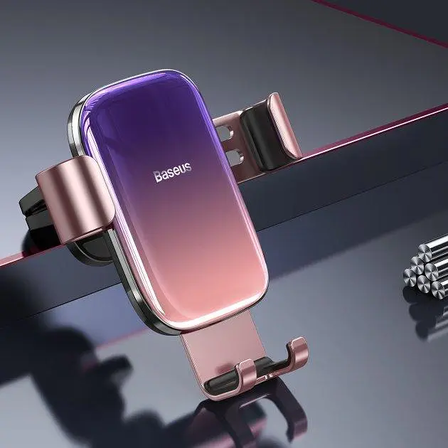 Автомобільний утримувач холдер Baseus Glaze Gravity Car SUYL-LG04 Pink - фото 4