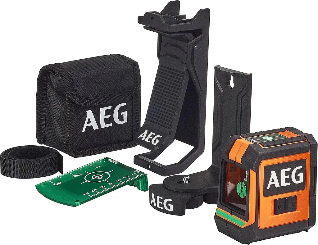 Нівелір лазерний AEG CLG220-K (20 м, 2 промені, зелений, 2xAA)