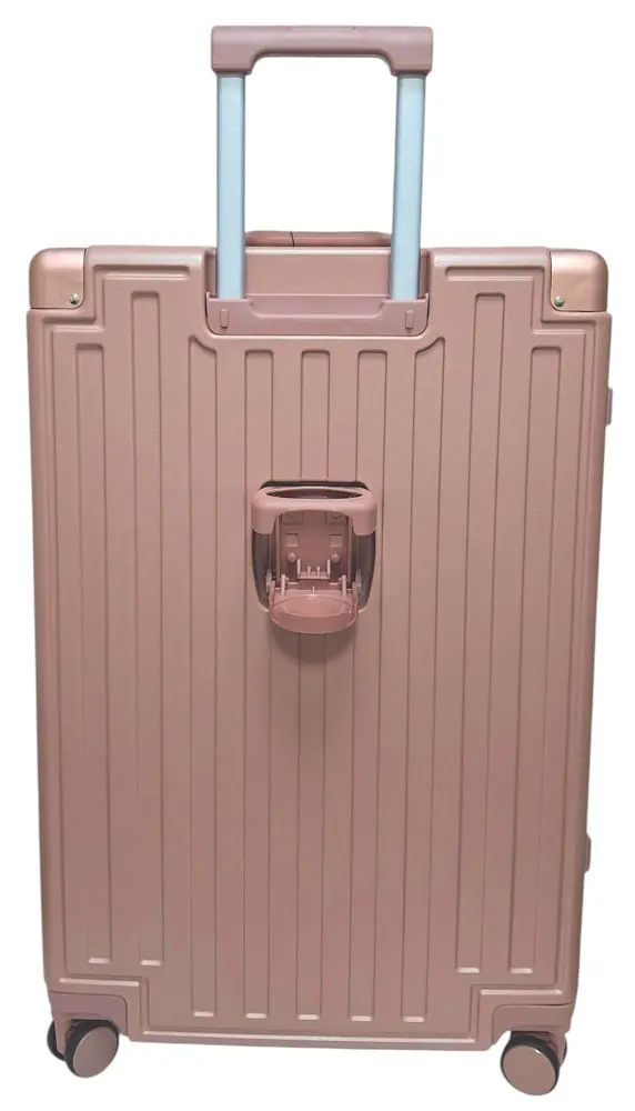 Валіза велика L Madisson Snowball 66503 L 74x49x31 см 100% полікарбонат на клямках Рожеве золото - фото 7