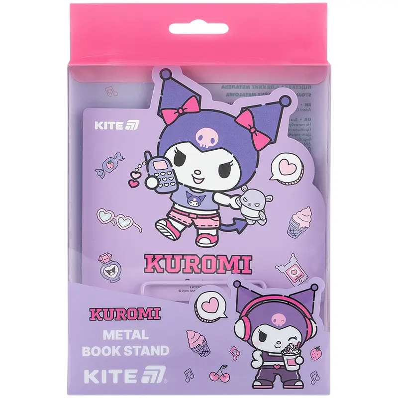 Підставка для книг Kite Kuromi металева (HK25-392-2) - фото 3