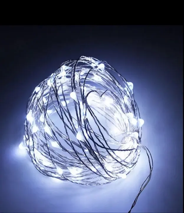 Гірлянда «Роса» світлодіодна декоративна 100 Led 10 м біла