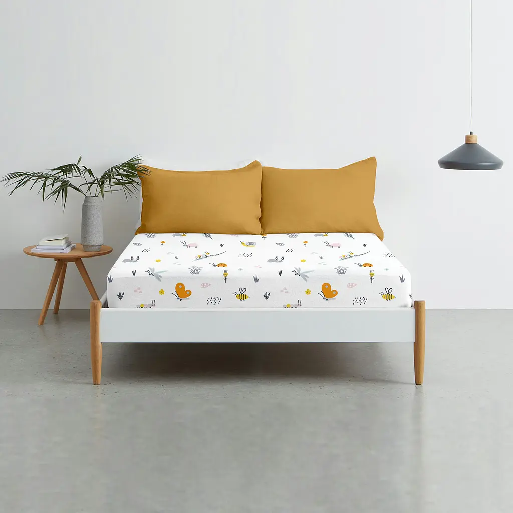 Простирадло на резинці для коляски та люльки 40x80 BEES COSAS (4822052455135) - фото 3