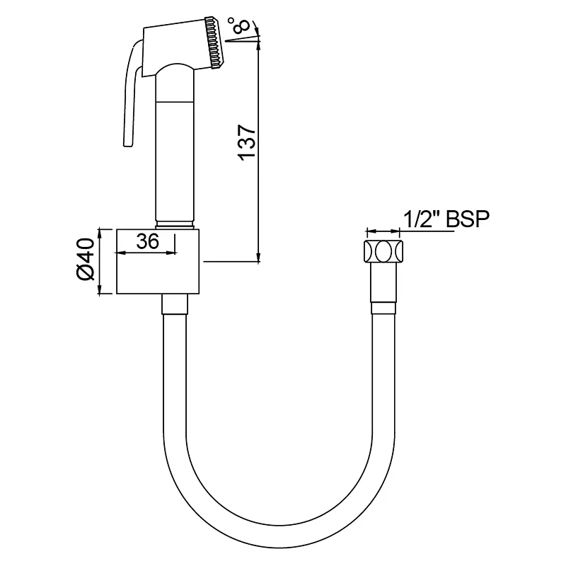 Гигиенический гарнитур Jaquar Allied ALD-CHR-565, Хром - фото 2