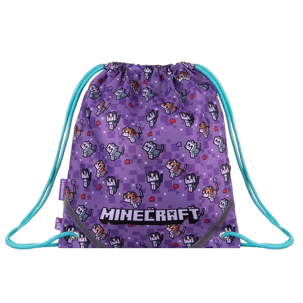 Сумка для взуття YES SB-10 Minecraft Pinky 40х35 см Різнокольоровий (550092) - фото 2