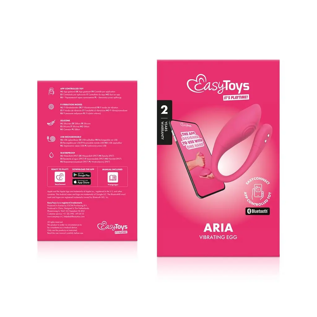 Віброяйце EasyConnect Aria, 18 см (рожевий) - фото 11