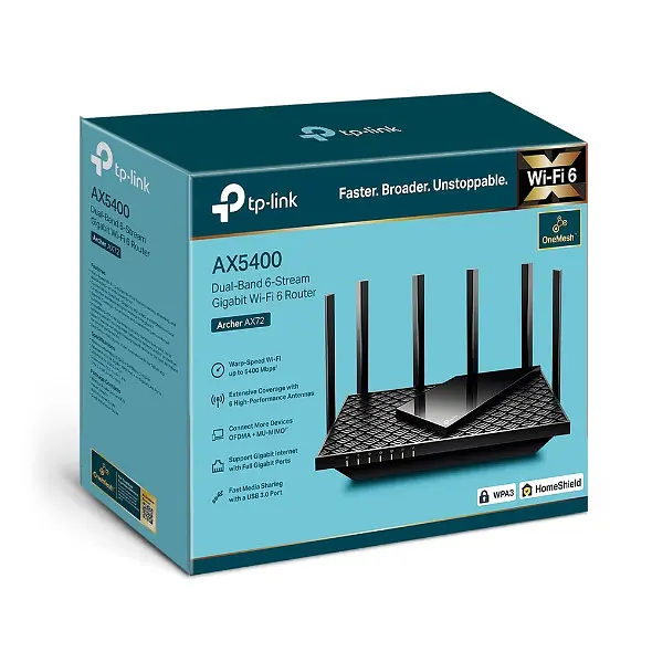Роутер бездротовий TP-Link Archer AX72 (UA) - фото 4