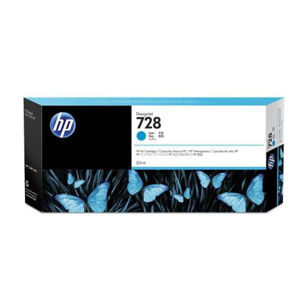 Картридж HP DJ No.728 Cyan, DesignJet T730/T830 300 ml (F9K17A)